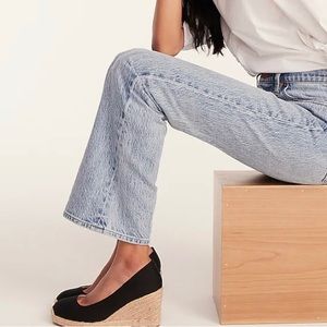 J Crew Black Seville Canvas Espadrilles Brand New in Box Size 9